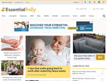 Tablet Screenshot of essentialbaby.com.au